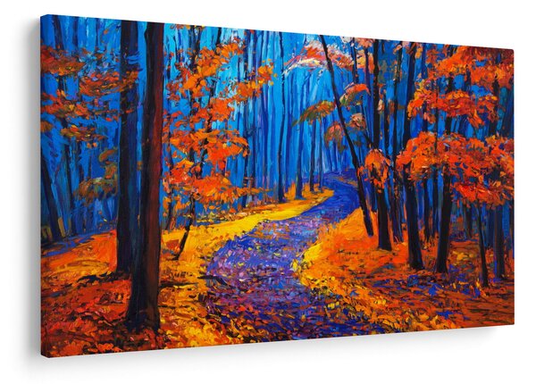 Egy őszi erdő képe (90x60 cm)