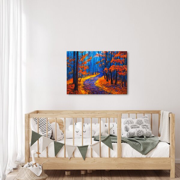 Egy őszi erdő képe (70x50 cm)