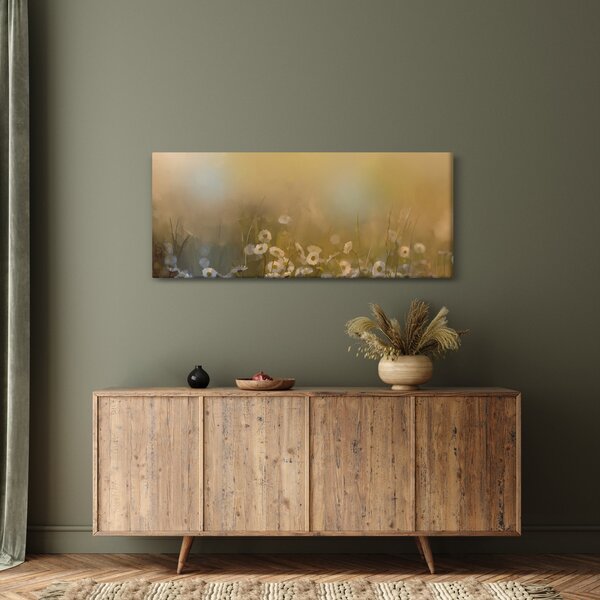 Kép - százszorszép olajfestmény (120x50 cm)