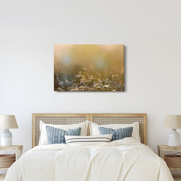 Kép - százszorszép olajfestmény (90x60 cm)