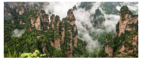 Kép - Zhangjiajie Nemzeti Park, Kína (120x50 cm)
