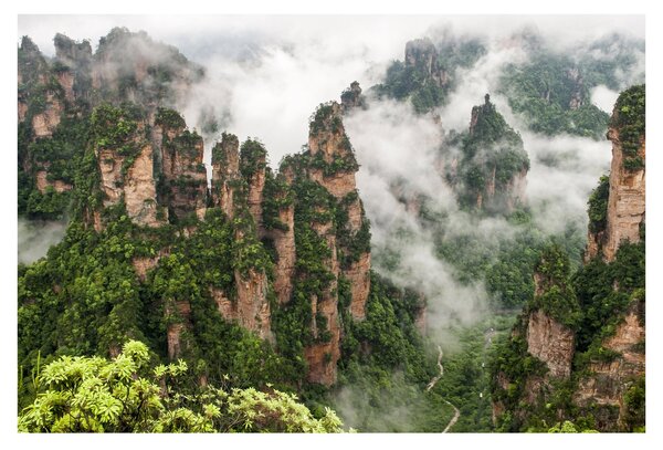 Kép - Zhangjiajie Nemzeti Park, Kína (90x60 cm)