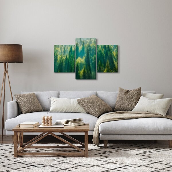 Kép - fenyőerdő (90x60 cm)