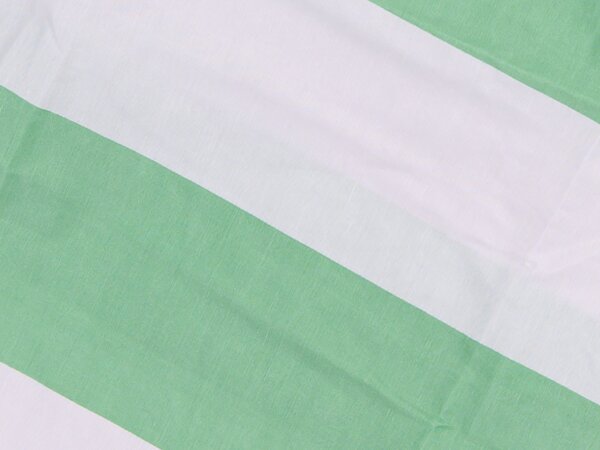 Pamut ágynemű STRIPES fehér-zöld Ágyneműhuzat mérete: 70 x 90 cm | 140 x 220 cm