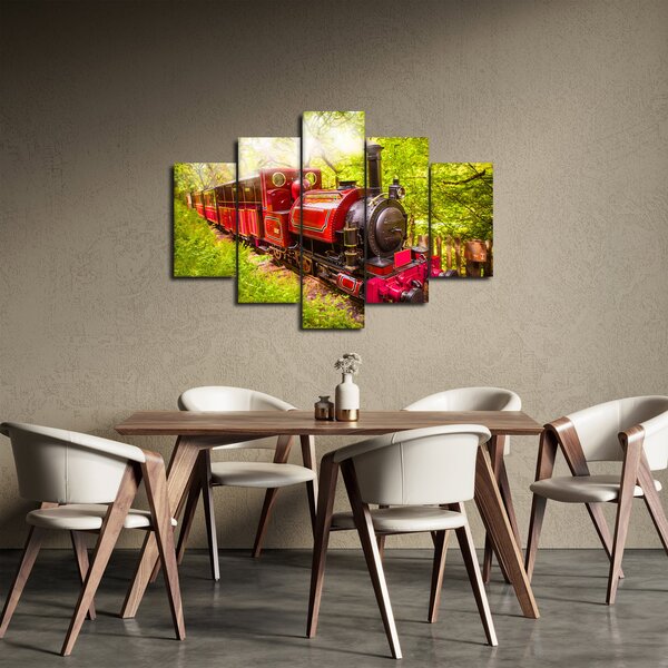 Egy gőzvonat képe (150x105 cm)