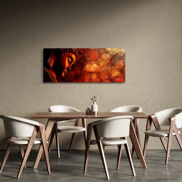 Kép - Buddha piros tónusokkal (120x50 cm)