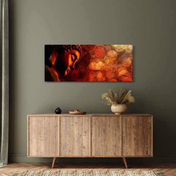 Kép - Buddha piros tónusokkal (120x50 cm)