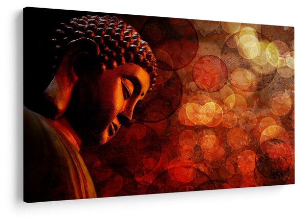 Kép - Buddha piros tónusokkal (90x60 cm)