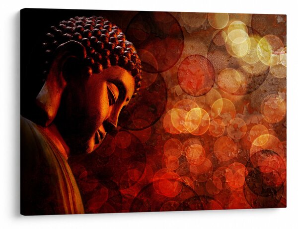 Kép - Buddha piros tónusokkal (70x50 cm)
