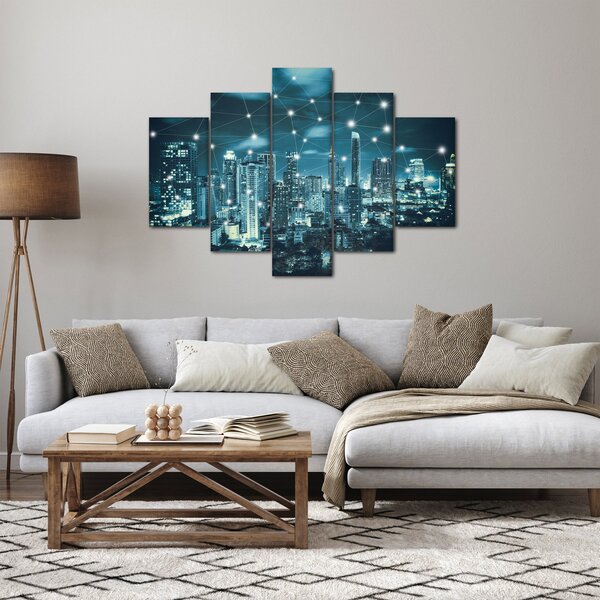 Egy ragyogó metropolisz képe (150x105 cm)