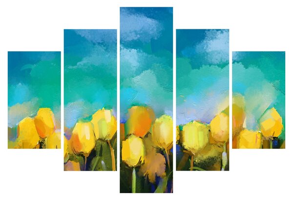 Sárga tulipán képe (150x105 cm)