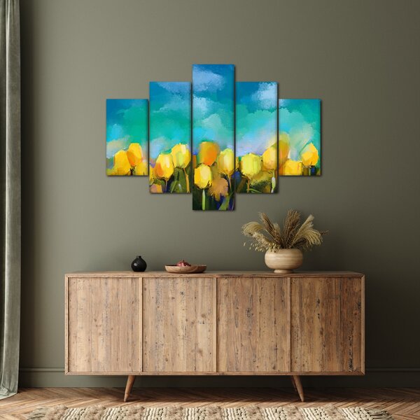 Sárga tulipán képe (150x105 cm)