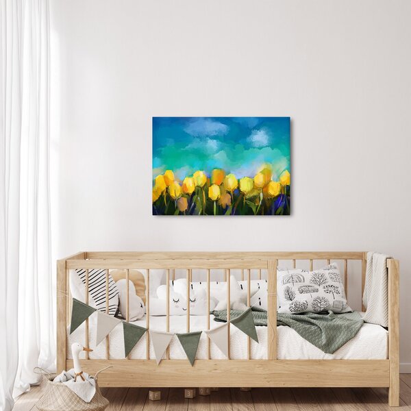Sárga tulipán képe (70x50 cm)
