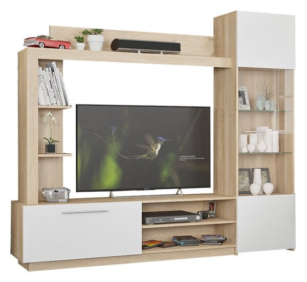 TV komód szett, June, Iunie, 204x35x177 cm