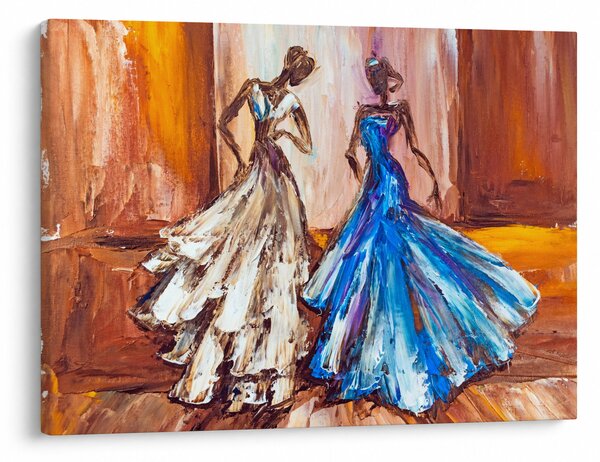 Kép - táncos, olajfestmény (70x50 cm)