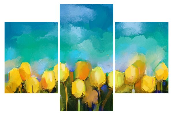Sárga tulipán képe (90x60 cm)