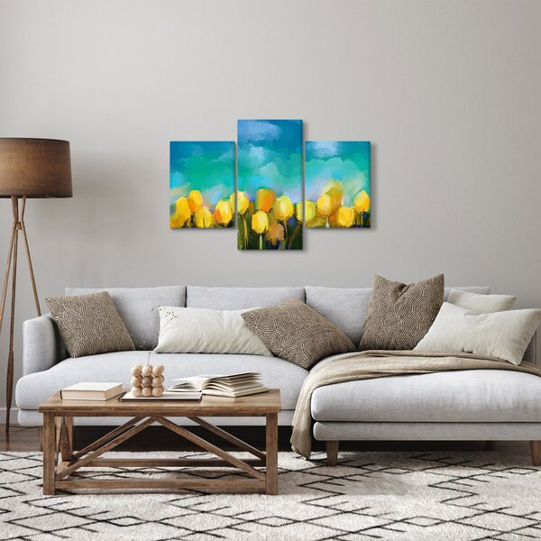 Sárga tulipán képe (90x60 cm)