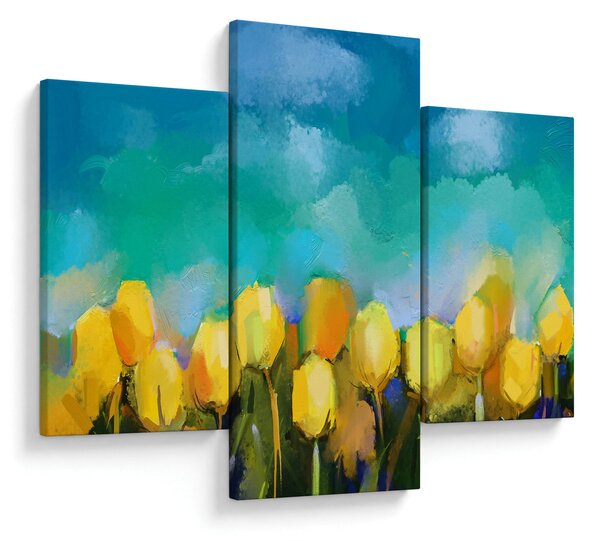 Sárga tulipán képe (90x60 cm)