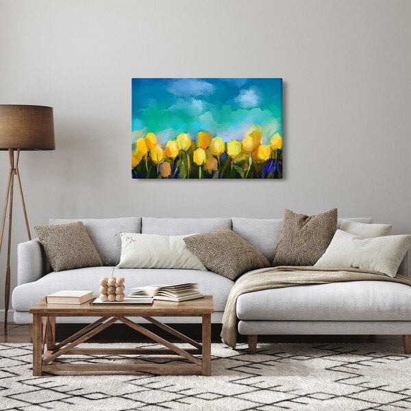 Sárga tulipán képe (90x60 cm)