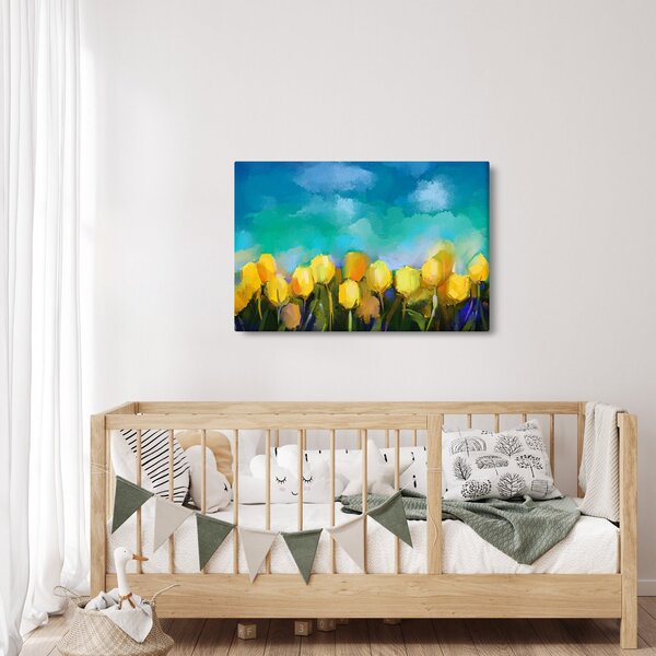 Sárga tulipán képe (90x60 cm)