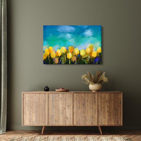 Sárga tulipán képe (90x60 cm)