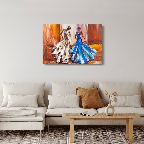 Kép - táncos, olajfestmény (90x60 cm)