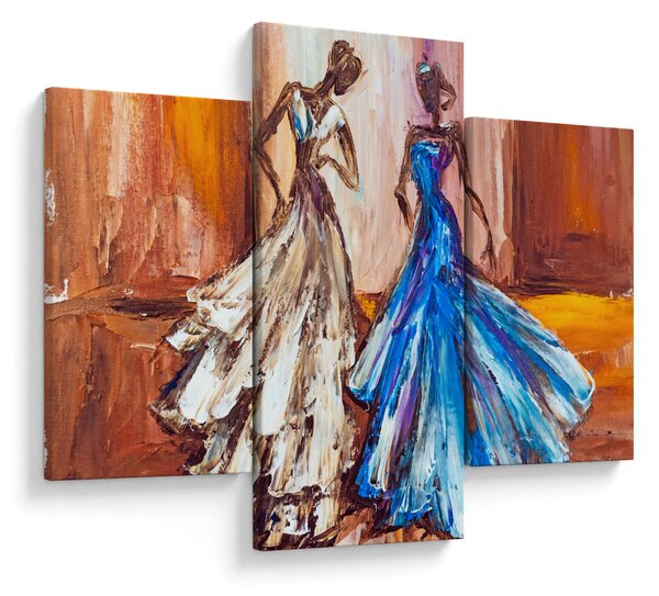 Kép - táncos, olajfestmény (90x60 cm)