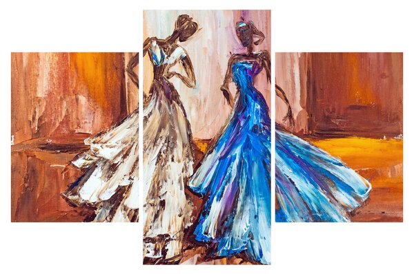 Kép - táncos, olajfestmény (90x60 cm)