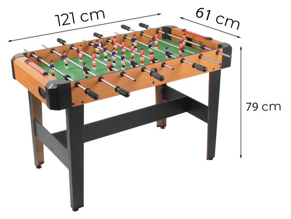 Csocsó asztal asztali foci gyerekeknek 121×61×79 cm