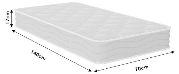 Matrac egyoldalas, Natural Baby Chic Strom, 17 cm, 70x140 cm