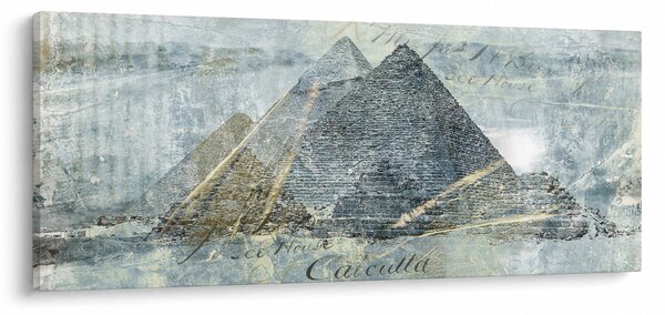 Kép - Piramisok kék szűrőben (120x50 cm)
