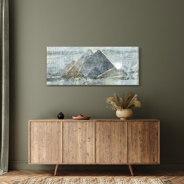 Kép - Piramisok kék szűrőben (120x50 cm)