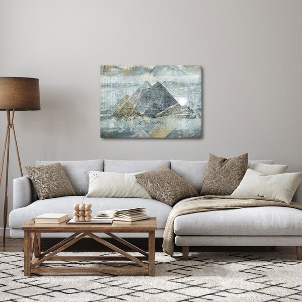 Kép - Piramisok kék szűrőben (70x50 cm)