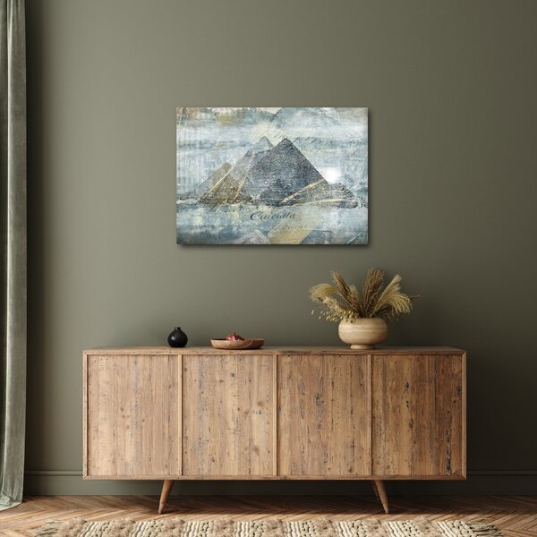 Kép - Piramisok kék szűrőben (70x50 cm)