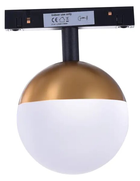 LED sínlámpa Alfa Elin Track Magnetic 7W 3000K arany