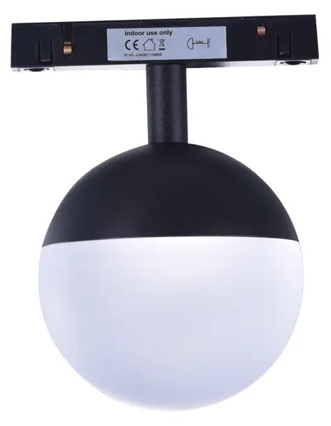LED sínlámpa Alfa Elin Track Magnetic 7W 3000K fekete