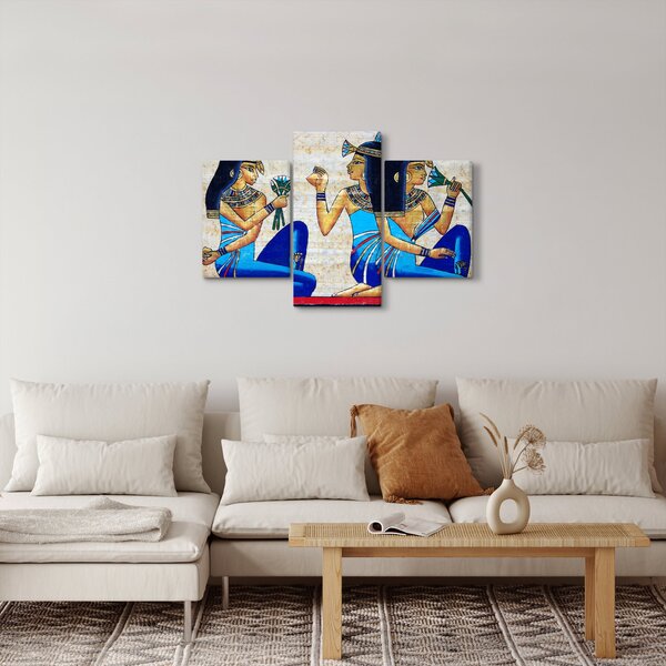 Kép - egyiptomi festmények (90x60 cm)