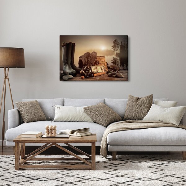 Kép - Halászati csendélet (90x60 cm)