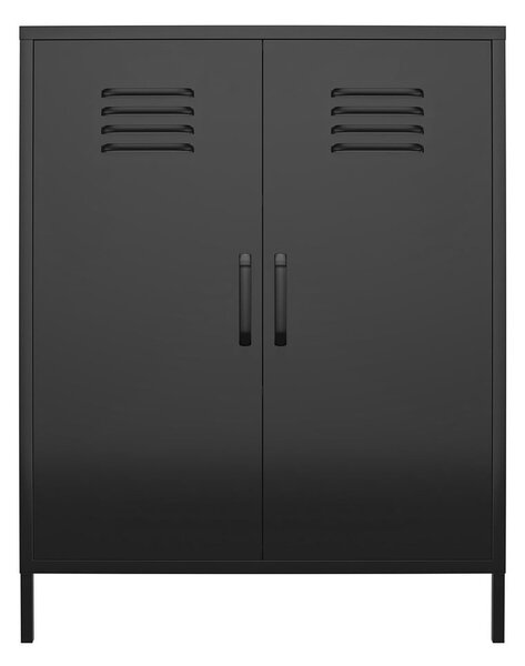 Fekete fém szekrény 40x102x80 cm Mission District – Støraa