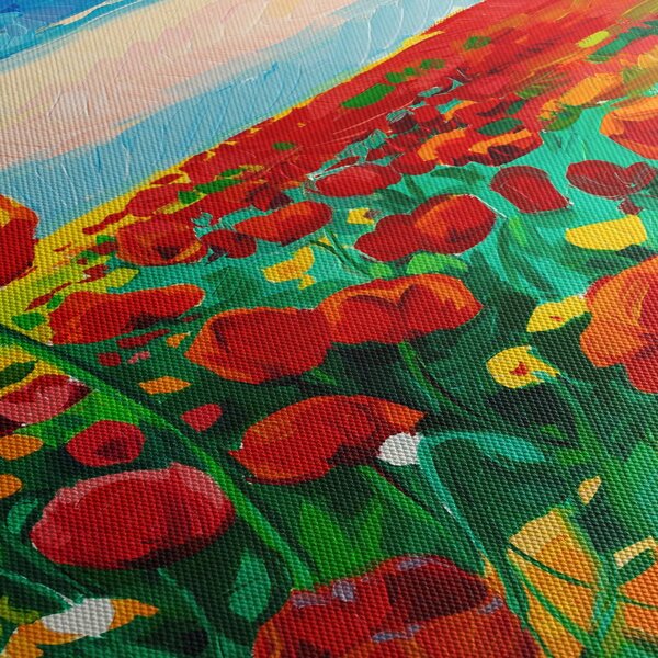 Kép egy mező mákkal (120x50 cm)