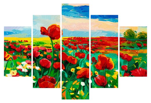 Kép egy mező mákkal (150x105 cm)