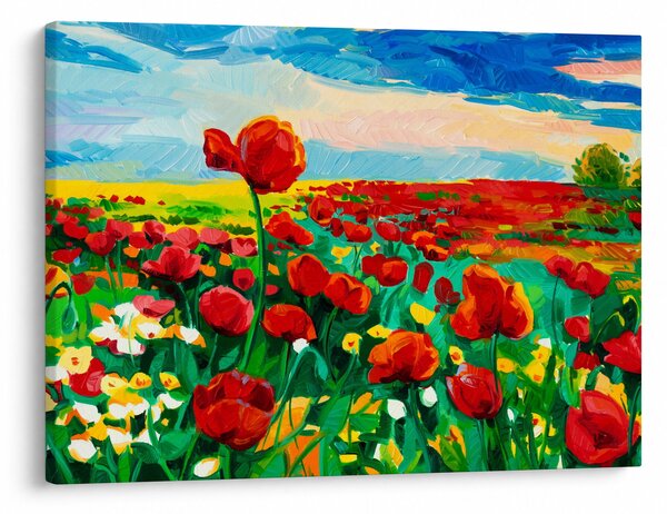 Kép egy mező mákkal (70x50 cm)