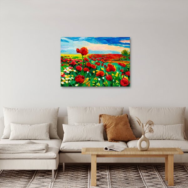 Kép egy mező mákkal (70x50 cm)