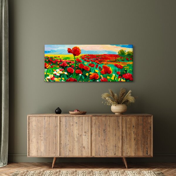 Kép egy mező mákkal (120x50 cm)