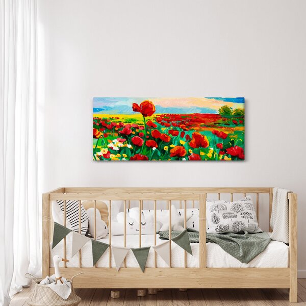 Kép egy mező mákkal (120x50 cm)