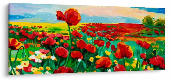 Kép egy mező mákkal (120x50 cm)
