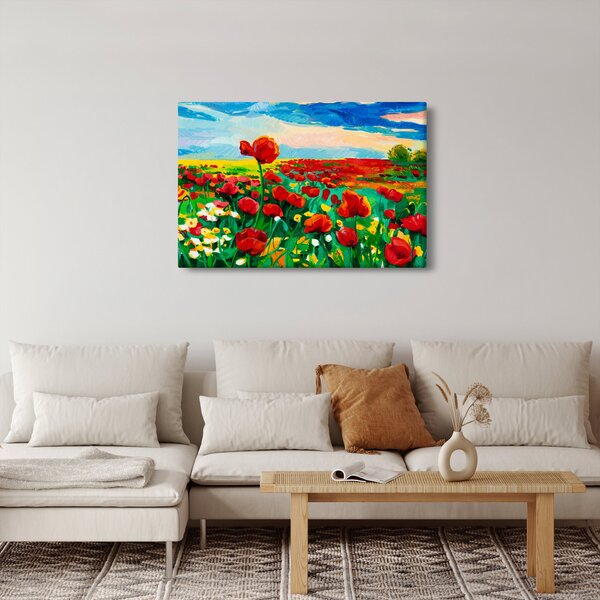 Kép egy mező mákkal (90x60 cm)
