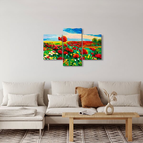 Kép egy mező mákkal (90x60 cm)