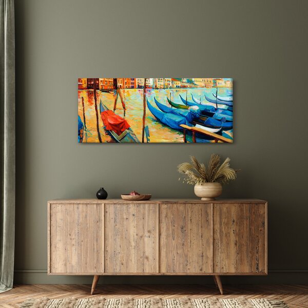 Kép - Velencei kikötő (120x50 cm)