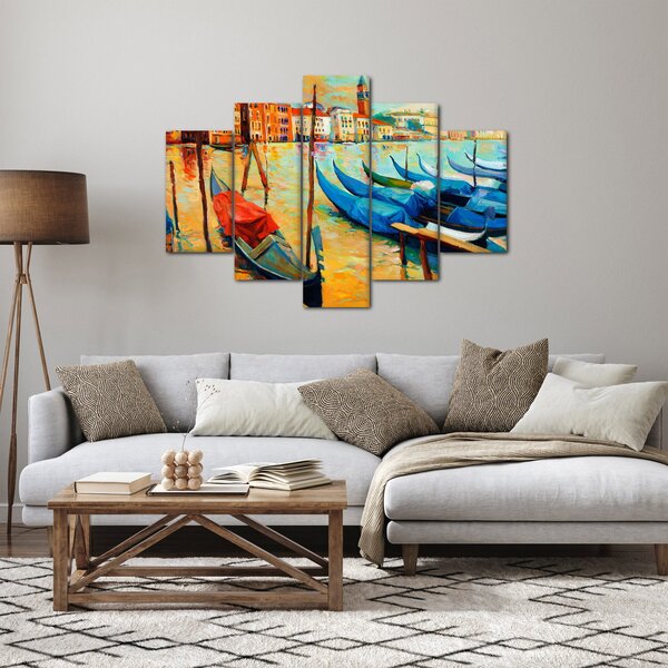 Kép - Velencei kikötő (150x105 cm)